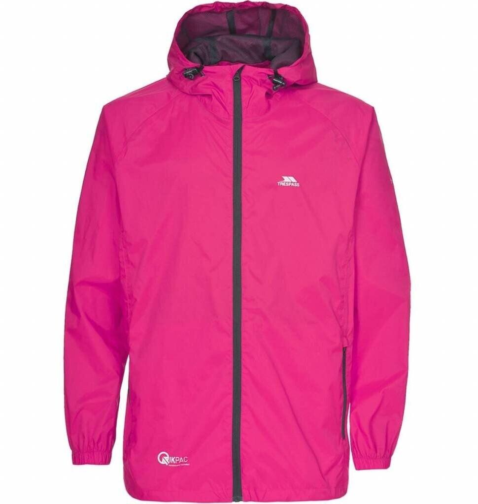 Trespass Qikpac Packaway Rain Jacket Pink