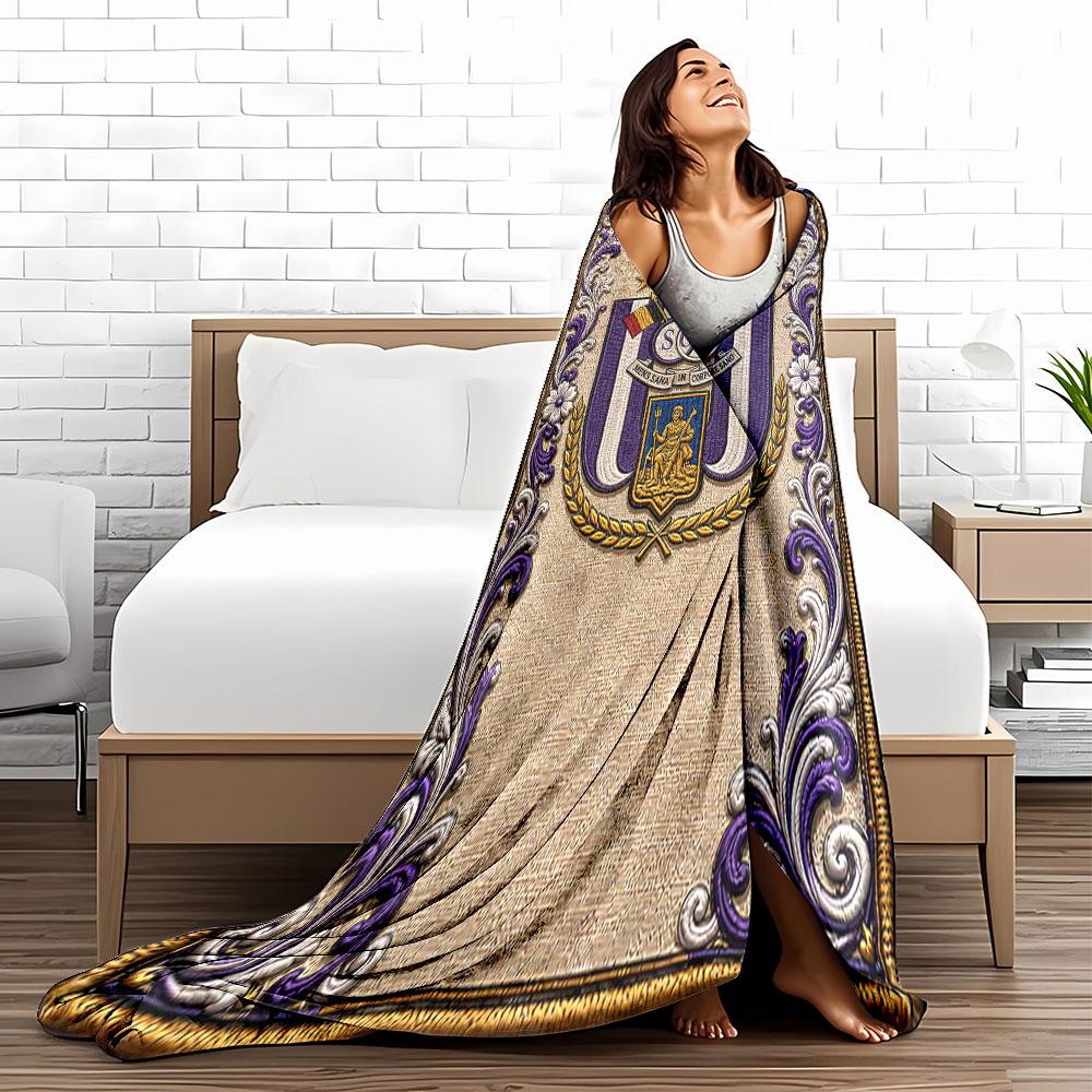 Regal Crest Purple Tapestry Blanket for all seasons blanket lunch break throw gift