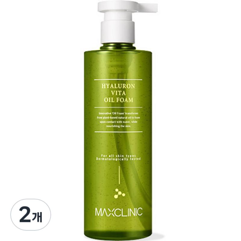 Maxclinic Hyaluron Vita Oil Foam Cleanser, 310g, 2 Pcs