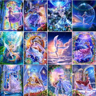 5D DIY Diamond Painting Anime Cartoon Girl Full Square Diamond Embroidery Mosaic Rhinestone Cross Stitch Home Decoration