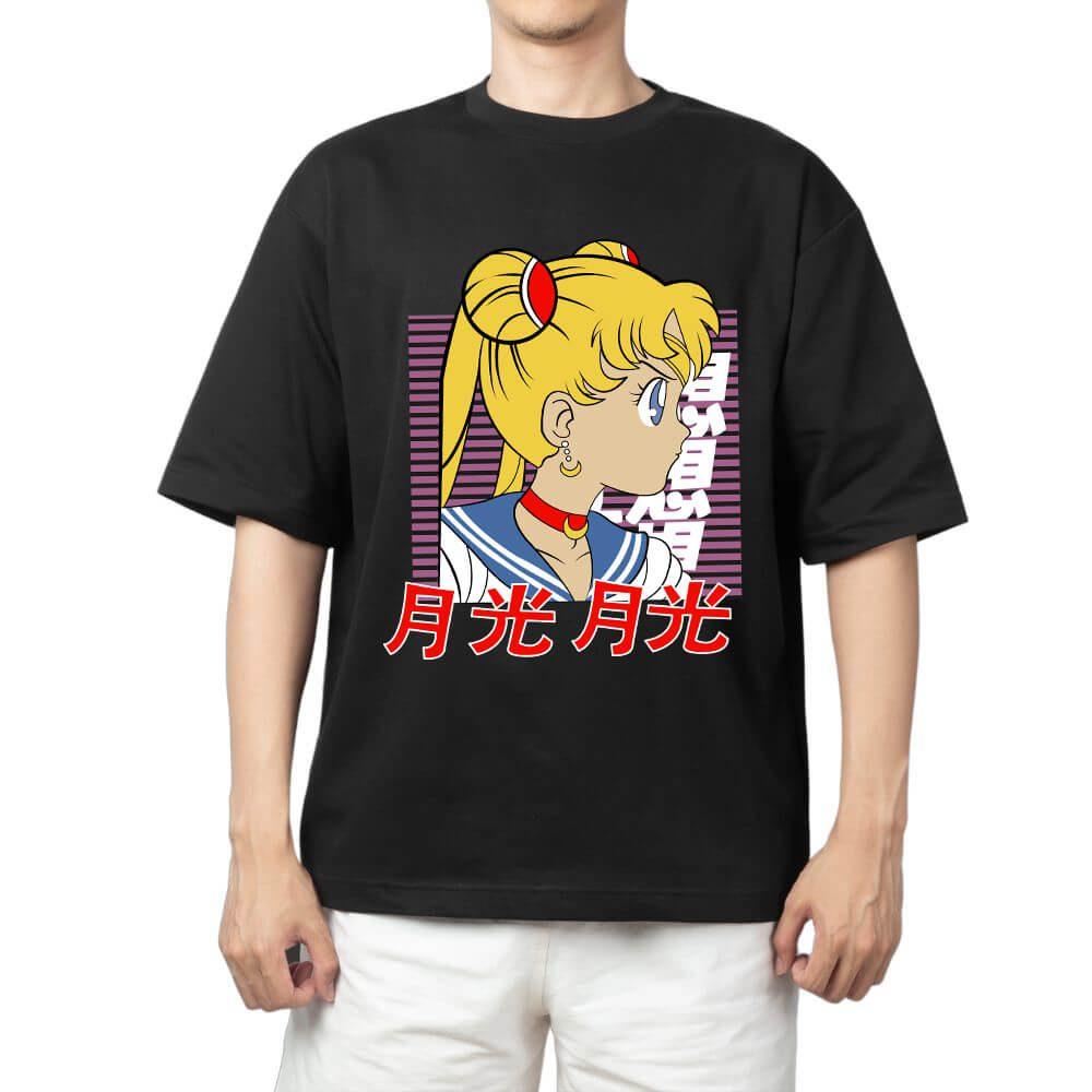 2026 New Sailor Moon Anime Graphic Printed Short Sleeve Tshirt Mens and Womens Tshirt Mens Tops Sports Tshirt Daily Wear