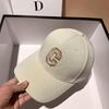 Women's & Men's Large Brim Duckbill Baseball Cap - Korean Letter 'R' Design, 2024 Spring/Autumn Fashion, Slimming and Small Face Effect.