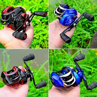 Mulinello da pesca compatto in metallo nero a prova di esplosione transfrontaliero con design anti-ritorno e bobina profonda