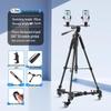 Professional Mobile Phone & DSLR Tripod with Pulley and Universal Ball Head for Live Streaming