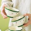 Hao Aijia Spring Bloom 12-Piece Ceramic Dinnerware Set