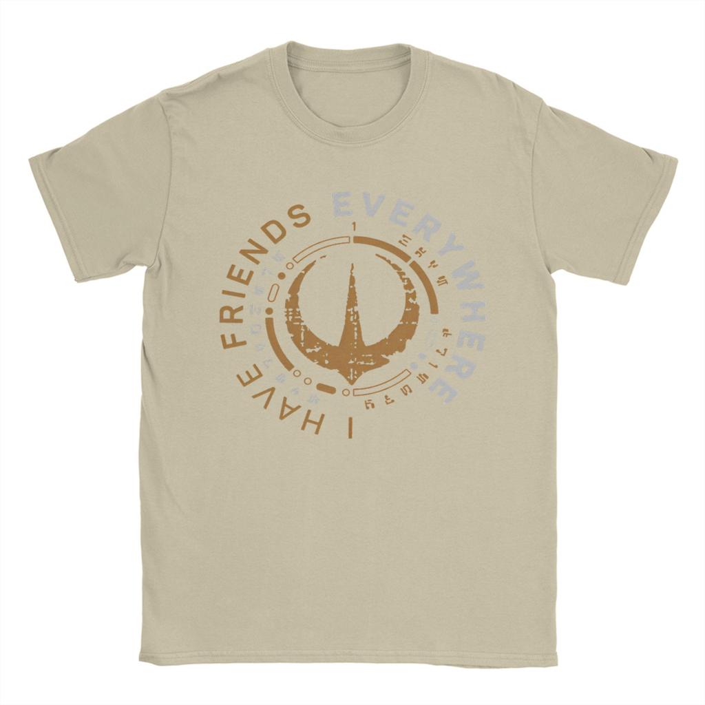 I Have Friends Everywhere Andor  T Shirt  Harajuku T-Shirts Short-Sleeved Tops Summer Pure Cotton Crewneck Plus Size Tees