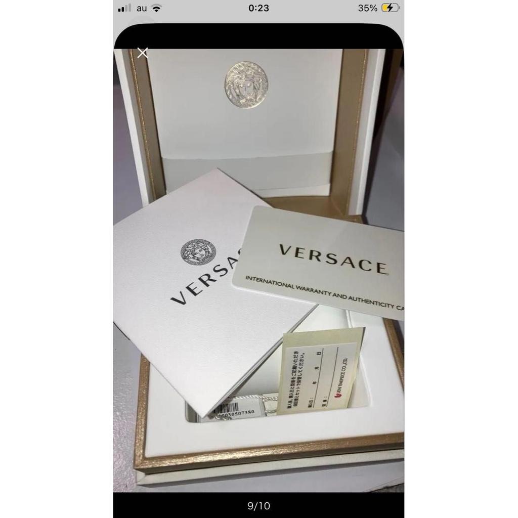 Used Working item VERSACE wristwatch quartz