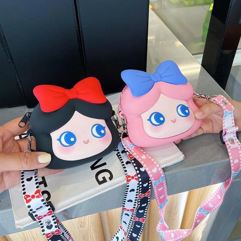 Wallet Cute Cute Kawaii Princess Crossbody Bag Silicone Coin Purse Waterproof Shoulder Bag Cartoon Wallet For Teen Girls Women