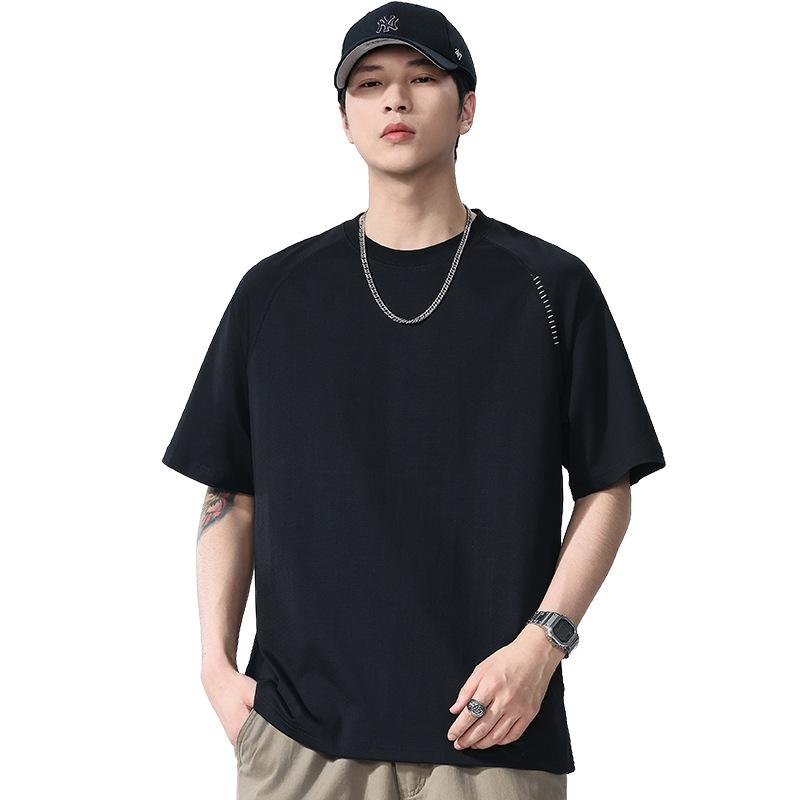 New Summer Men's Round Neck Short T-shirt Short Sleeve Thin Casual Youth Half-sleeved Shirt