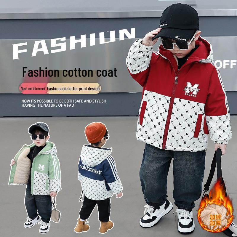 2025 Boys' Handsome Fleece-Lined Winter Parka