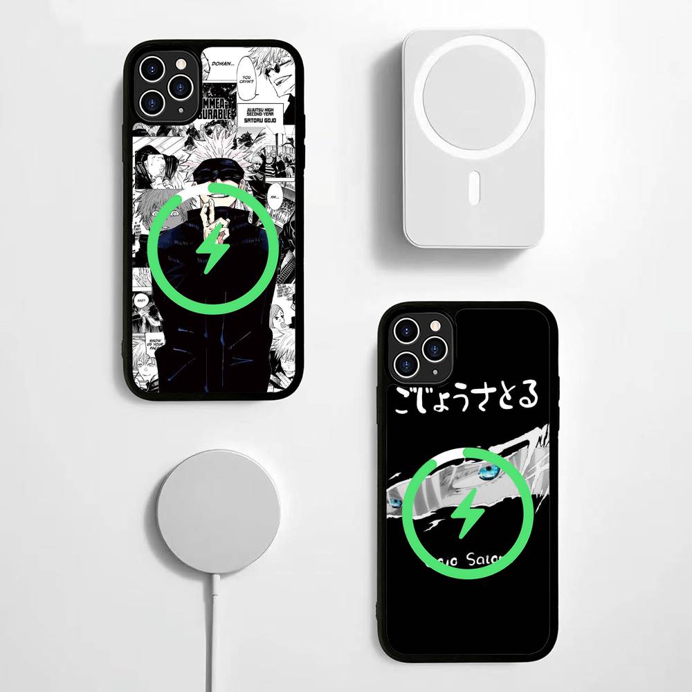 Hot Selling Gojo Satoru For Magesafe Magnetic Wireless Phone Case For IPhone 17 Pro Max Air 13 12 Mini 16 15 14 11