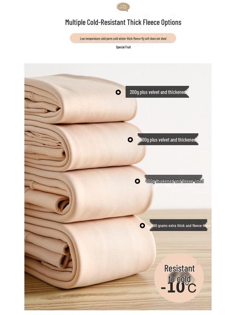 Women's Bare Leg Effect Fleece-Lined Thermal Tights