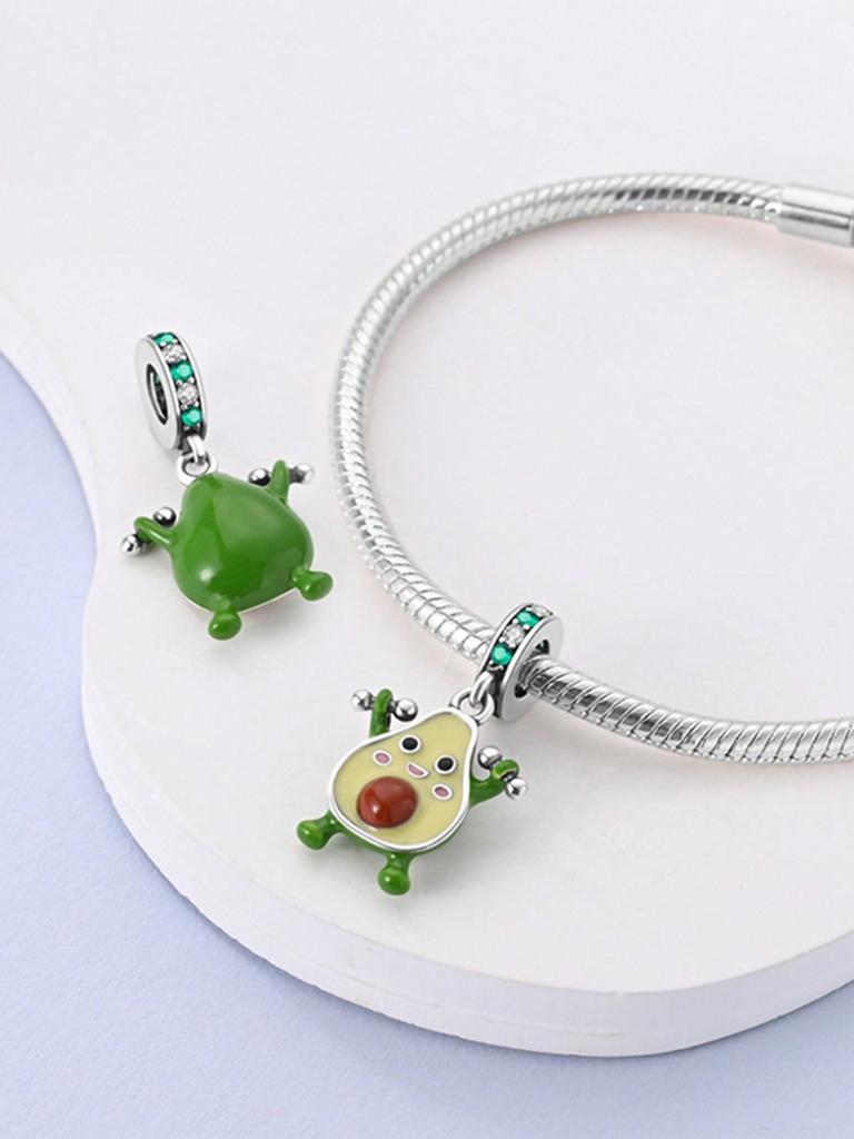 Charms Plata Copper Colors Avocado Beads Charm Pendant For Original Bracelet For Women Diy Jewelry Love Gift