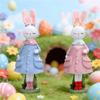 Seasonal Rabbit Sculpture Durable Resin Accessory Seasonal Home Ornament Ideal For Easter Gathering And Display