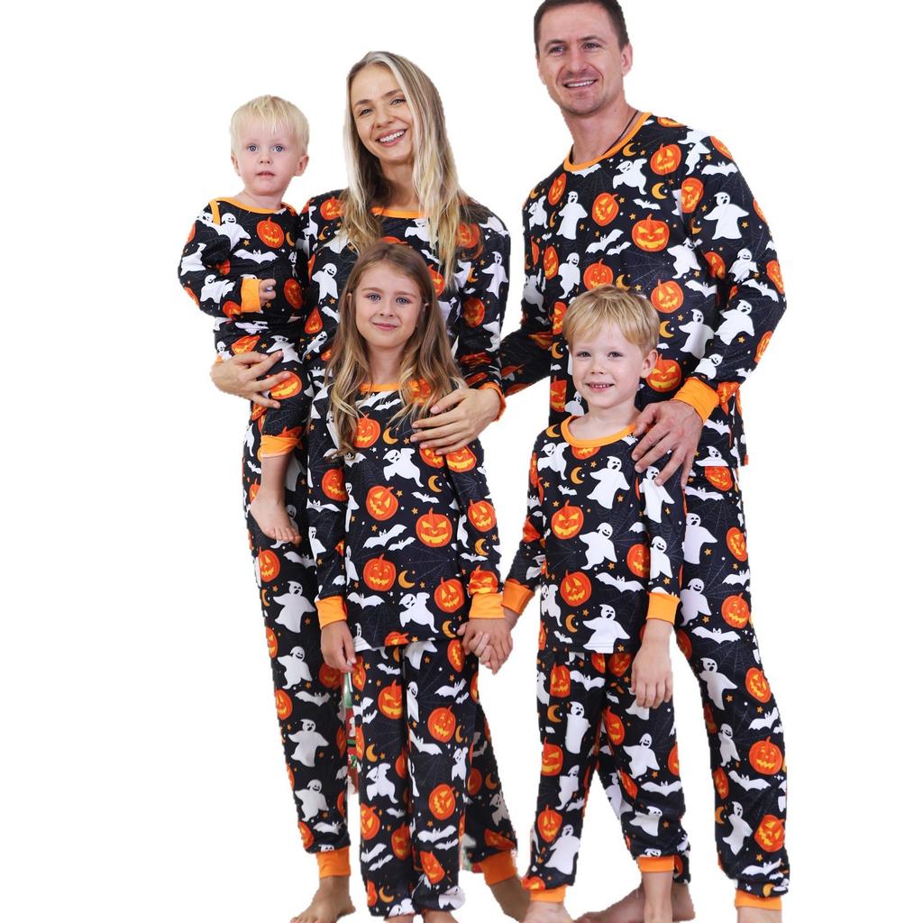 Prints Family Matching Long Sleeve Tops+Pants Set Family Matching Sets