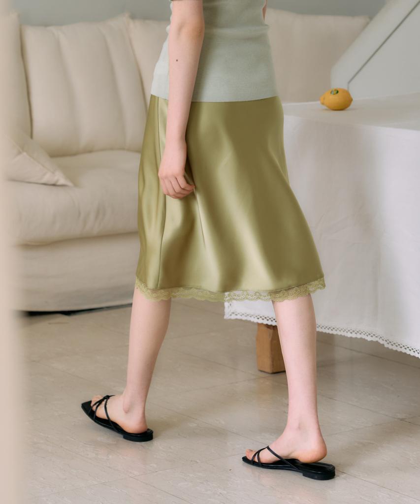 ELLIOTI Celia Midi Sateen Skirt_3Color