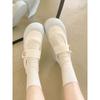 Women S White Lace Velcro Platform Mary Jane Sneakers For Students