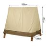 210D Oxford Cloth Outdoor Swing Cover Patio Swing Shelter Adjustable Drawstring