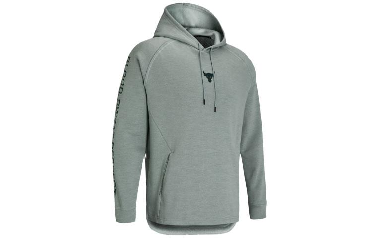 Under Armour Project Sweatshirts Men s Green Hooded Moderate Regular 1357193-340 M