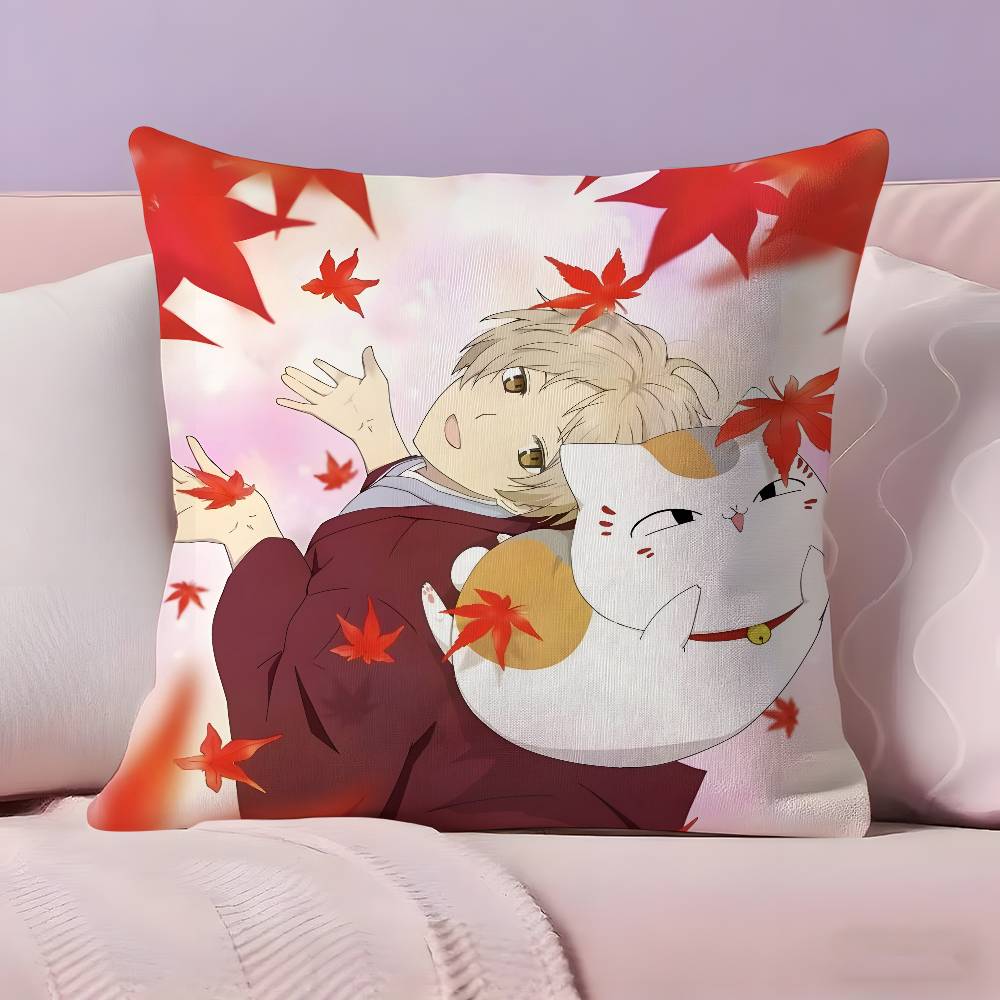 Anime N-Natsumes B-Book Of F-Friends Pillow Case Ultra Soft Skin Friendly Fabric Cloud Like Comfort & Concealed Zipper