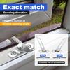 10 Pcs Window Restrictors Locks Stainless Steel Child Security Restrictor Hook with Screws 5 Left & 5 Right Handed Opening Limiters Restrictor Safety
