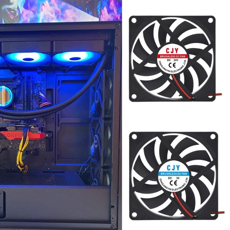 Powerful 80mm Computer Cooling Fan For Gaming PC Servers Heat Dissipation Computer Router CPU Cabinet Accessories