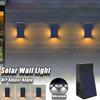 Solar Wall Lights Outdoor Warm/White Solar Powered Lamps Up And Down Adjustable Angle Lighting Garden Landscape Balcony Patio