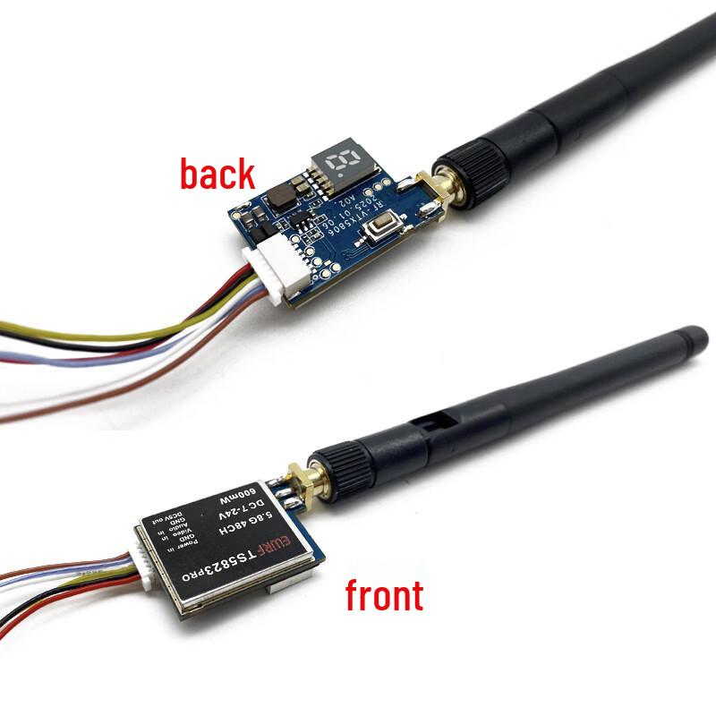 Kit Trasmettitore Video Analogico Rongyi FPV 5.8G 40CH con Telecamera 1000TVL