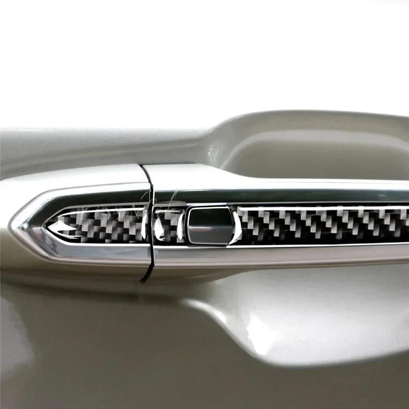 Per Cadillac XT5 2016-2019 Copri Maniglia Porta Auto Fibra di Carbonio Adesivo Decorativo Accessori di Styling Auto di Qualità Adesivo Auto