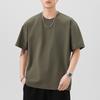 260g Heavy Short-sleeved T-shirt for Men's Summer New Loose Round Neck Five-point Sleeve T-shirt Pure T-shirt