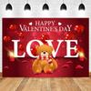 Valentine's Day Rose Balloon Theme Banner Background, Wedding Celebration Valentine Day Party Decoration Photography Background20