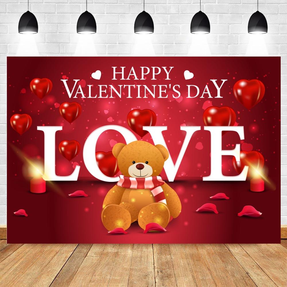 Valentine's Day Rose Balloon Theme Banner Background, Wedding Celebration Valentine Day Party Decoration Photography Background20