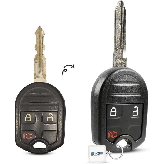 Корпус брелока для ключей, чехол-заготовка для дистанционного управления бесключевым доступом и накладка, подходит для Lincoln Mercury CWTWB1U793 3 кнопки