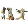 Resin Craft Squirrel Figurines Bonsai Decor Animal Statues for Fairy Garden Ornaments , with