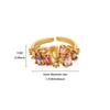 Full diamond ring Fashion temperament Open zircon group setting Luxury diamond ring