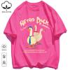 Retro Duck Doesn'T Feel Tired Design T Shirts Unisex Cotton Basics T-Shirt Soft Summer Fashion Tee Unisex O-Neck Loose Retro Top