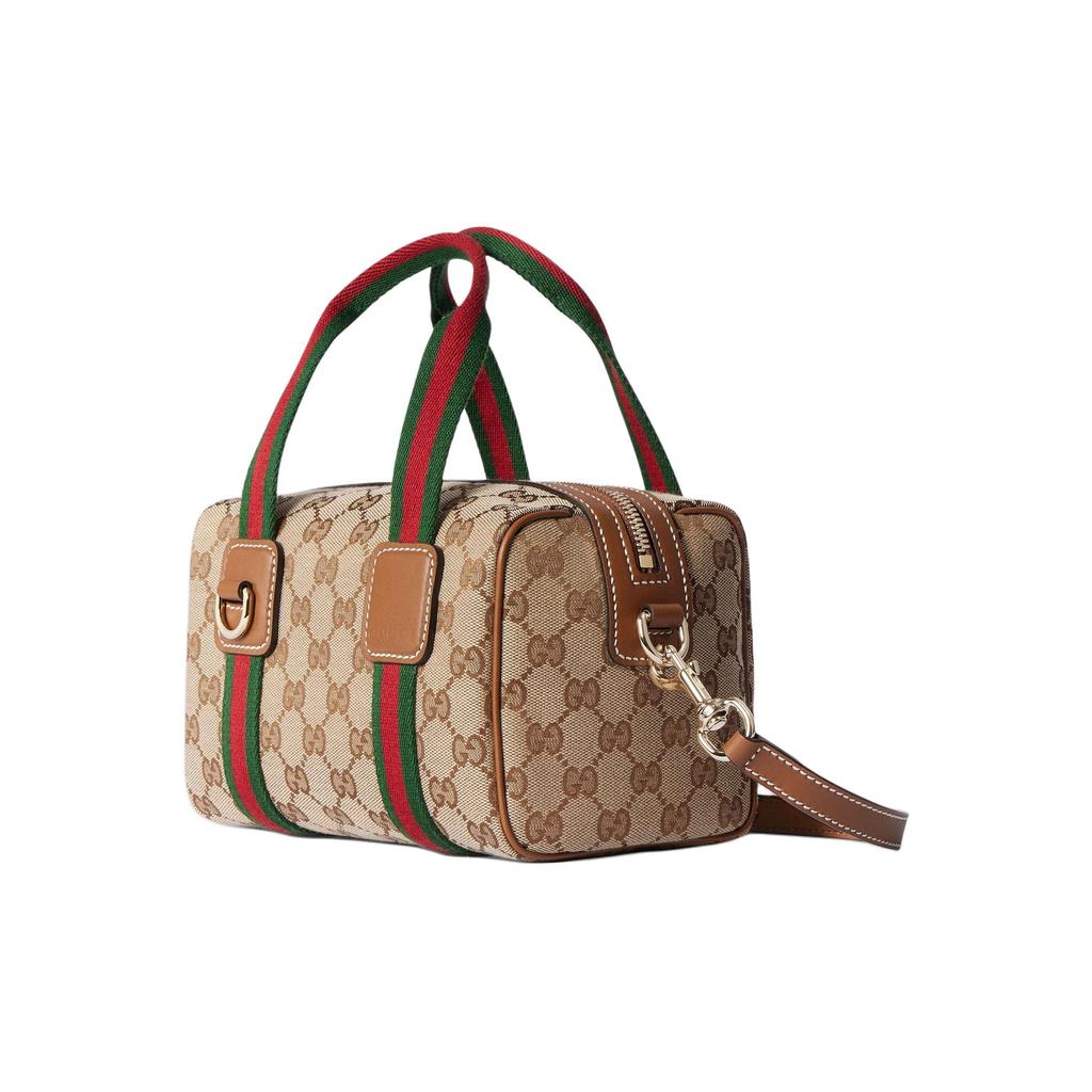 Gucci Logo Abnehmbarer Schultergurt Canvas Tragetasche Mini Unisex Tragetaschen Beige 859975-FAFWX-9870