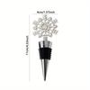 1pc/2pcs/3pcsExquisite Snowflake Wine Stopper - Preserves Wine Freshness,Creative Christmas Gift,Party Decoration, Durable
