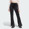 Adidas Originals Logo Print Elastic Waist Flared Casual Pants Women Pants Black IY5468