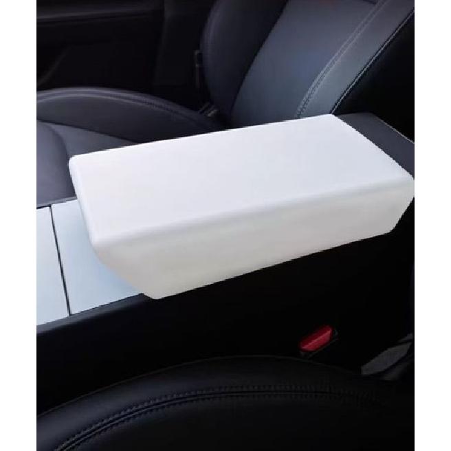 

Car Center Console Armrest Box Panel Cover White For Tesla Model 3 / Y 2024-2025