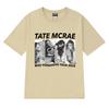 Neu in Tate Mcrae Welttournee 2025 Print T-Shirts Unisex Damen Vintage Oversized Kurzarm-T-Shirt Unisex Schwarz 100% Baumwolle Tops