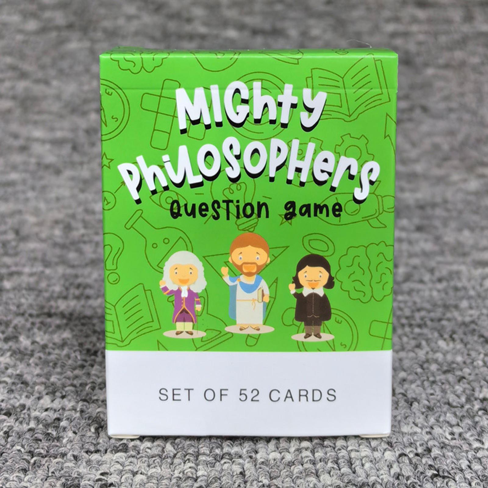 Mighty Philosophers Board Game English Version Board Game for Kids Strategy Card Game Family Fun Game Mighty Philosophers зелёный