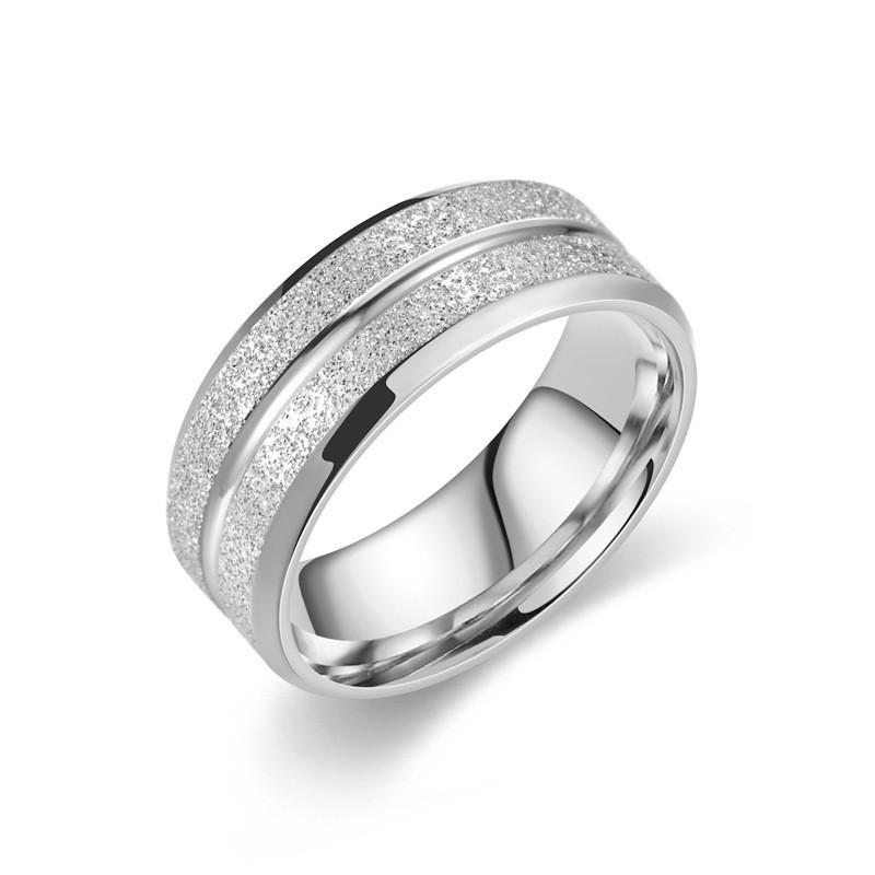 18 Karat Goldbeschichteter Edelstahl Ring mit Polka-Dot-Index – Hip-Hop-Mode Titan Schmuck