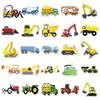 Waterproof PVC Graffiti Stickers 50PCS Engineering Vehicle Stickers, Construction Truck Reward for Teachers Decals, Colorful DIY Craft Supplies