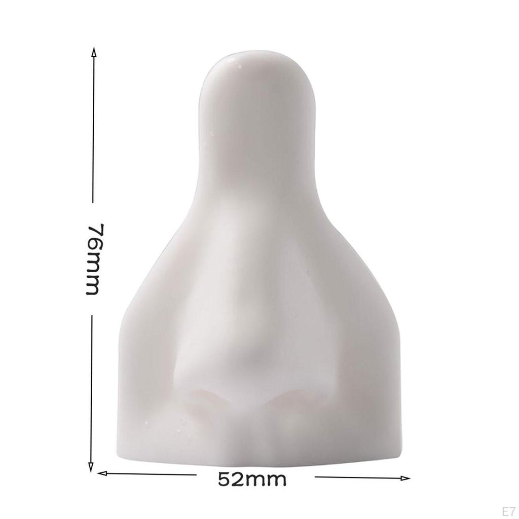 Soft Silicone Nose Model Body Display Props Flexible for Practice Teaching Instructions Jewelry