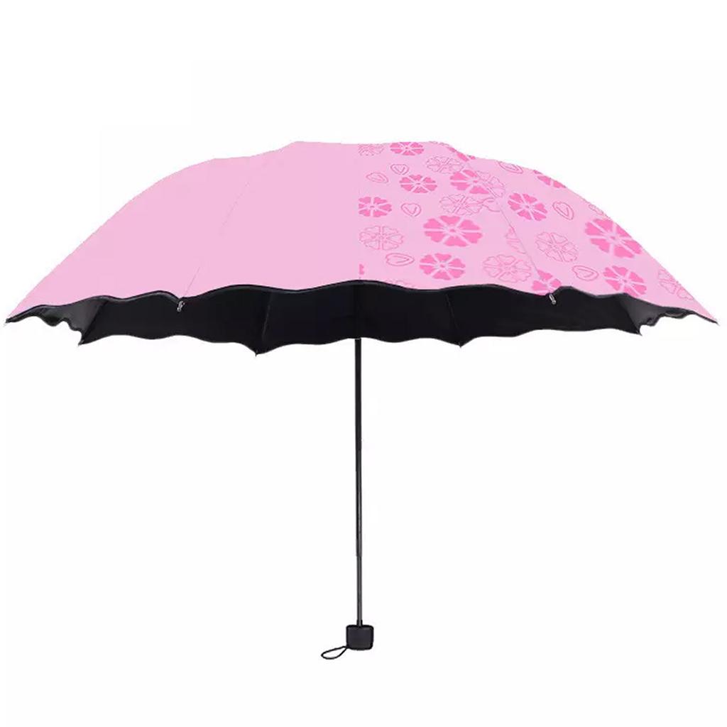 Flowering In Water, Sunny Umbrella, Three Fold Sun Protection and UV Protection Umbrella