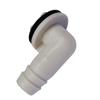 1Pc Air Conditioner Drain Connector Ac Drain Hose Plastic Elbow Rubber Ring Kit Anti-Defomed 1.5Cm Diameter Connector