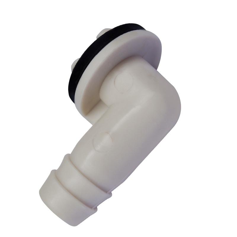 1Pc Air Conditioner Drain Connector Ac Drain Hose Plastic Elbow Rubber Ring Kit Anti-Defomed 1.5Cm Diameter Connector
