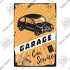 Garagebar Metalldörrskylt, Bilinteriör Dekorationsplatta 20x30cm