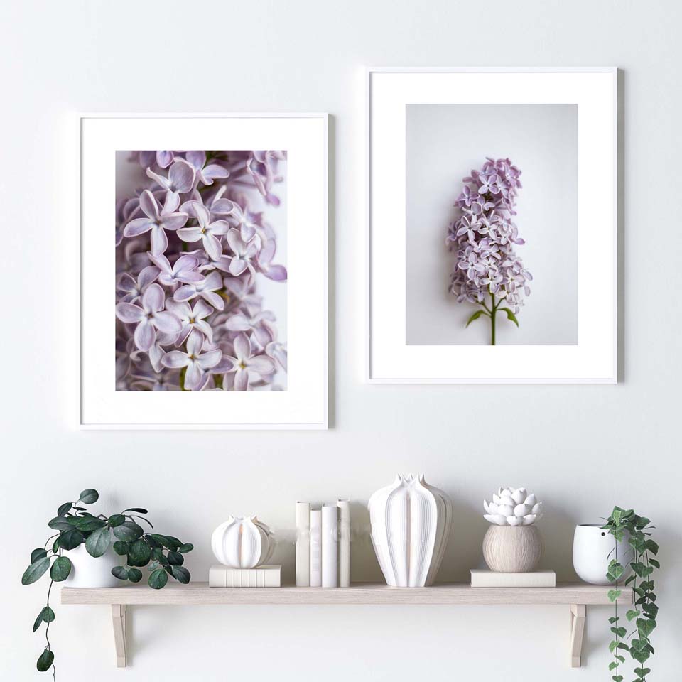 Lilac Flower Poster Botanical Canvas Painting Nordic Natural Print Modern Wall Art Pictures For Living Room Home Decor